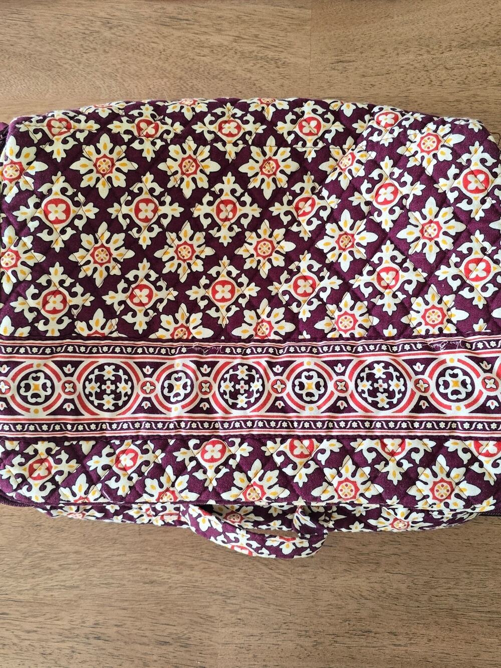 Vera Bradley Plum Floral Quilted Travel Organizer